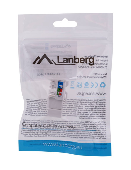 Moduł Keystone Do Puszki Montażowej Lanberg Ksu6-1090 (Kat. 6)