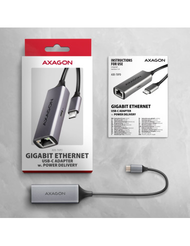 Axagon Ade-Txpd Stacja Dokująca Przewodowa Usb 3.2 Gen 1 (3.1 Gen 1) Type-C Szary