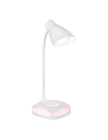 Nowoczesna Lampka Na Biurko Led Activejet Classic Plus Biała Z Funkcją Oświetlenia Nocnego