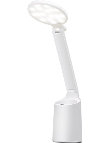 Nowoczesna Lampka Na Biurko Led Activejet Future Biała Z Wbudowaną Baterią Akumulatorem Wielokrotnego Ładowania