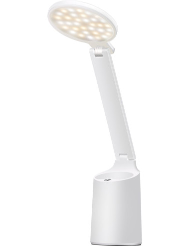 Nowoczesna Lampka Na Biurko Led Activejet Future Biała Z Wbudowaną Baterią Akumulatorem Wielokrotnego Ładowania