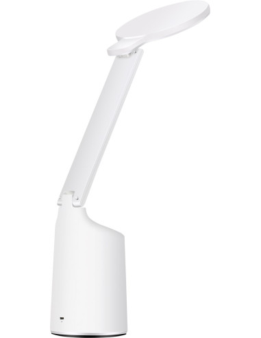 Nowoczesna Lampka Na Biurko Led Activejet Future Biała Z Wbudowaną Baterią Akumulatorem Wielokrotnego Ładowania