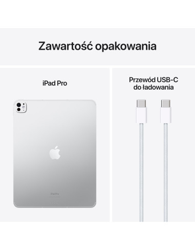 Apple 13-Inch Ipad Pro (M4) Lte 256Gb With Standard Glass - Silver