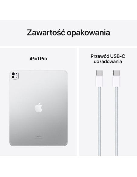 Apple 13-Inch Ipad Pro (M4) Lte 256Gb With Standard Glass - Silver