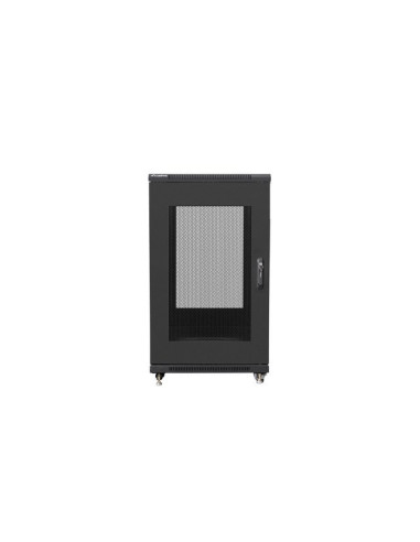 Lanberg Szafa Rack Stojąca 19" 22U 600X800 Drzwi Perforowane Czarna (Flat Pack)