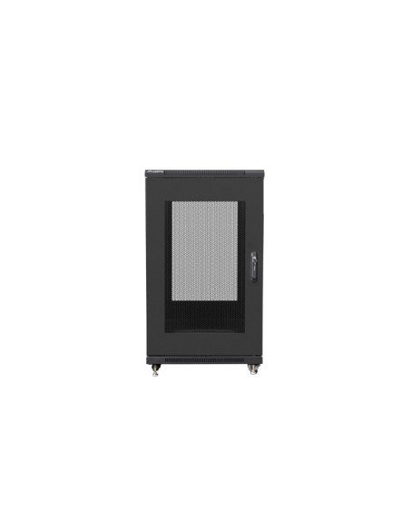 Lanberg Szafa Rack Stojąca 19" 22U 600X800 Drzwi Perforowane Czarna (Flat Pack)