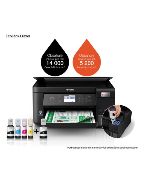 Urządzenie Wielofunkcyjne 3W1 Epson Ecotank L6260