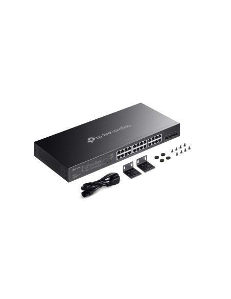 Tp-Link Omada Sg2428Lp Łącza Sieciowe Zarządzany L2/L2+ Gigabit Ethernet (10/100/1000) Obsługa Poe Szary