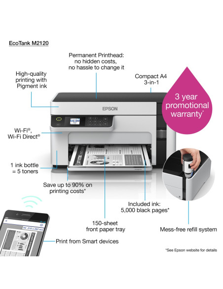 Urządzenie Wielofunkcyjne Epson Ecotank M2120