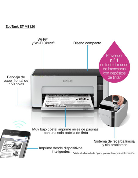 Drukarka Atramentowa Epson Ecotank M1120