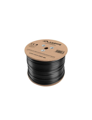 Kabel Sieciowy Zewnętrzne Lanberg Lcu5-21Cu-0305-Bk (Utp  305M  Kat. 5E  Kolor Czarny)