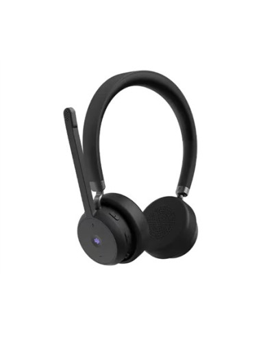 Lenovo Wireless Voip Headset Zestaw Słuchawkowy Bezprzewodowy Opaska Na Głowę Biuro/Centrum Telefoniczne Bluetooth Czarny