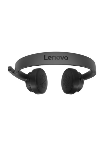 Lenovo Wireless Voip Headset Zestaw Słuchawkowy Bezprzewodowy Opaska Na Głowę Biuro/Centrum Telefoniczne Bluetooth Czarny
