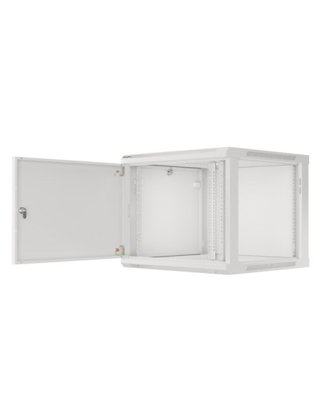 Lanberg Szafa Wisząca Rack 19" 9U 600X600 Drzwi Metalowe Szara (Flat Pack) Wf01-6609-00S