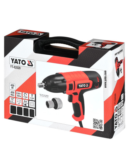 Yato Klucz Elektryczny Udarowy 450W 1/2" 450Nm