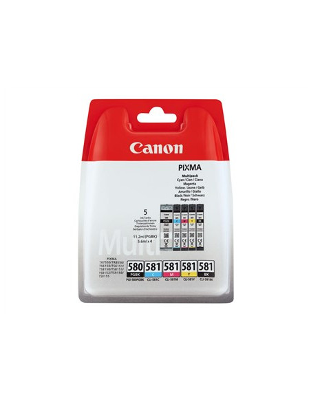 Canon Cli-581 Multipack Nabój Z Tuszem Oryginalny Czarny, Cyjan, Purpurowy, Żółty