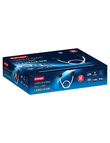Lampa Ścienna Led Activejet Aje-Camelia Nw