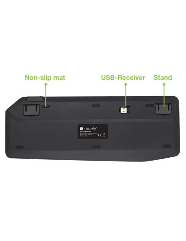 Techly Bezprzewodowa Klawiatura Dualna Bt/Rf Touch