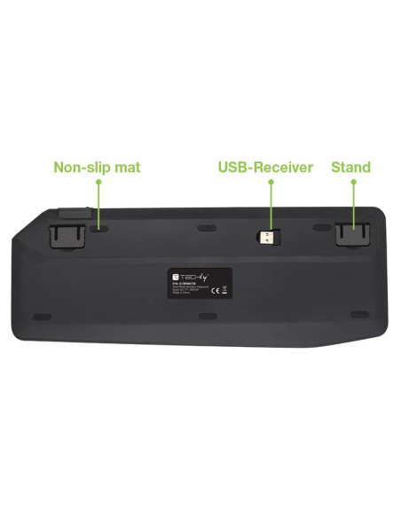 Techly Bezprzewodowa Klawiatura Dualna Bt/Rf Touch