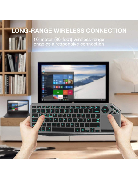 Techly Bezprzewodowa Klawiatura Dualna Bt/Rf Touch