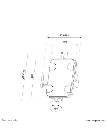 Tablet Acc Wall Mount Holder/Wl15-625Wh1 Neomounts