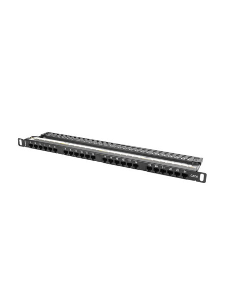 Patch Panel Lanberg Ppu6-0024-B (0.5U  Kat. 6  24Xrj-45)