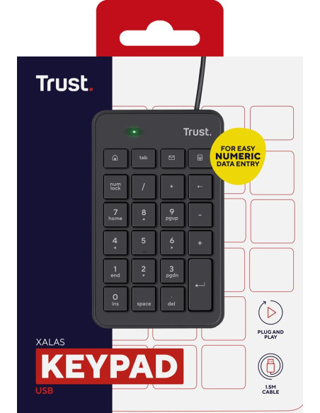 Klawiatura Numeryczna Trust Xalas Usb