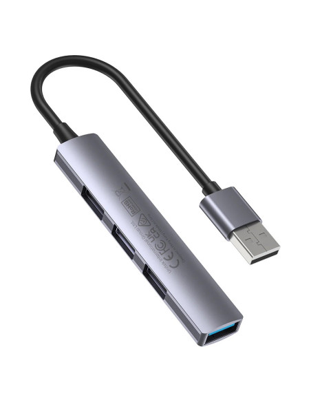 Unitek Hub Usb-A 1Xusb-A 5 Gbps, 3Xusb-A 2.0 Alu