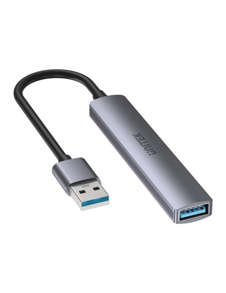 Unitek Hub Usb-A 1Xusb-A 5 Gbps, 3Xusb-A 2.0 Alu