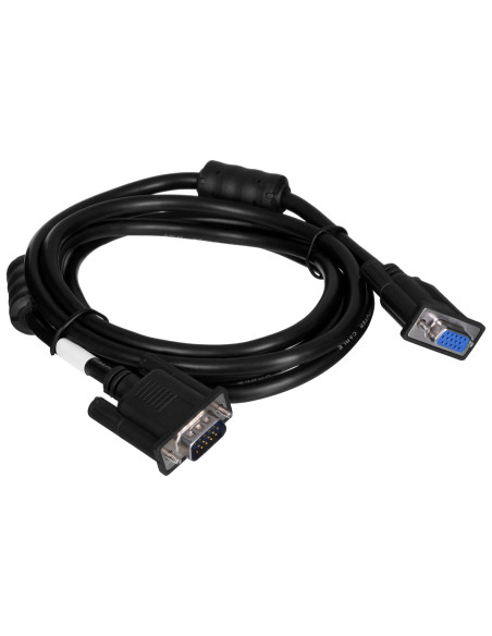 Kabel Lanberg Ca-Vgac-10Cc-0018-B+ (D-Sub (Vga) M - D-Sub (Vga) F  1,8M  Kolor Czarny)