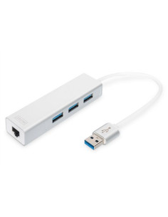 Hub 3-Portowy Usb 3.0 Superspeed Z Langigabit Lan Adapter, Aluminium 2