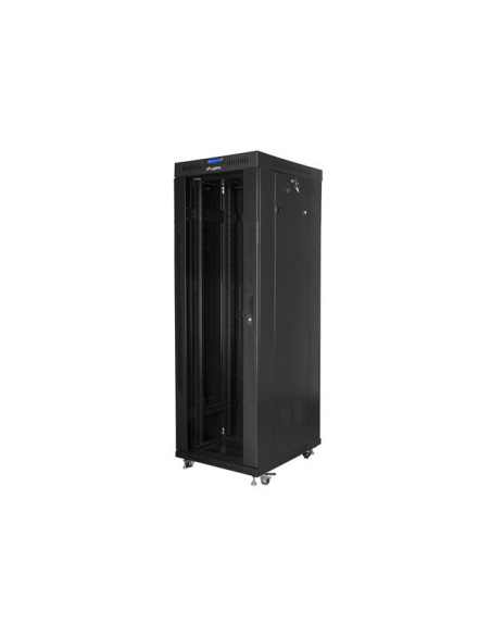 Lanberg Szafa Stojąca Rack 19" 37U 600X800 Drzwi Szklane Lcd Czarna Ff01-6837-12Bl (Flat Pack)