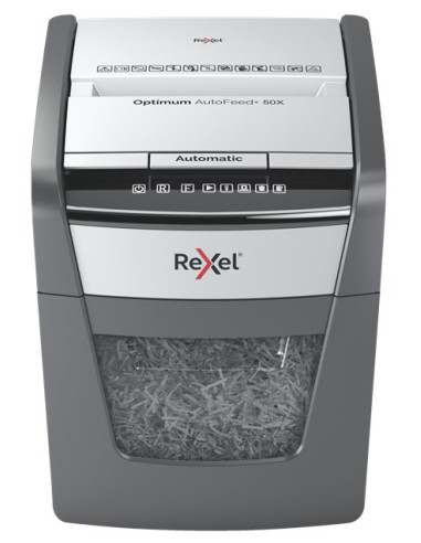 Rexel Niszczarka Optimum Autofeed+ 50X, (P-4), 50 Kartek, 20 L Kosz