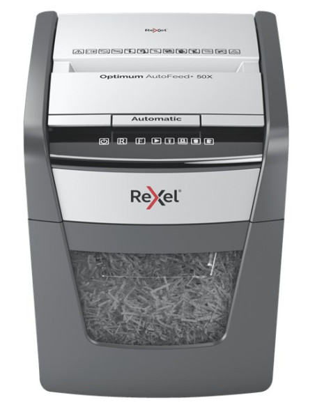 Rexel Niszczarka Optimum Autofeed+ 50X, (P-4), 50 Kartek, 20 L Kosz