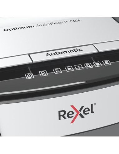 Rexel Niszczarka Optimum Autofeed+ 50X, (P-4), 50 Kartek, 20 L Kosz