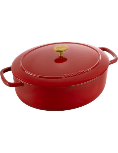 Garnek Żeliwny Owalny Ballarini Bellamonte 75003-566-0 - 5,5 Ltr Czerwony