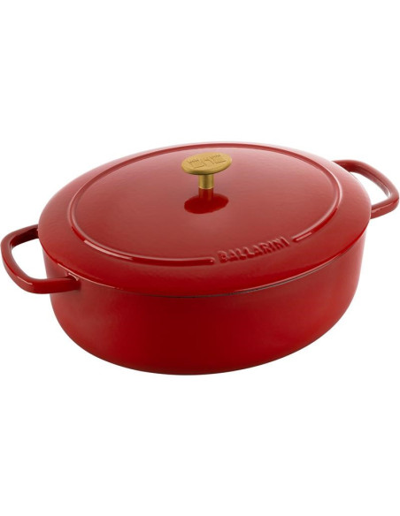 Garnek Żeliwny Owalny Ballarini Bellamonte 75003-566-0 - 5,5 Ltr Czerwony