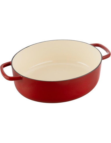 Garnek Żeliwny Owalny Ballarini Bellamonte 75003-566-0 - 5,5 Ltr Czerwony