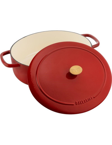 Garnek Żeliwny Owalny Ballarini Bellamonte 75003-566-0 - 5,5 Ltr Czerwony