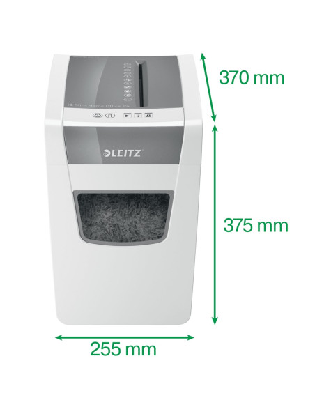 Leitz Niszczarka Iq Home Office Slim P4, 10 Kartek,  23 L Kosz