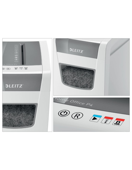 Leitz Niszczarka Iq Home Office Slim P4, 10 Kartek,  23 L Kosz