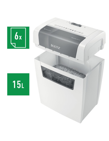 Leitz Niszczarka Iq Home, P4, 6 Kartek, 15 L Kosz