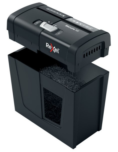 Rexel  Niszczarka Secure X6, (P-4), 6 Kartek, 10 L Kosz