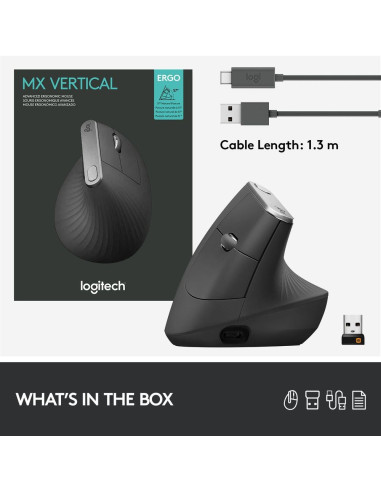 Mysz Logitech Mx 910-005448 (Optyczna  4000 Dpi  Kolor Czarny)