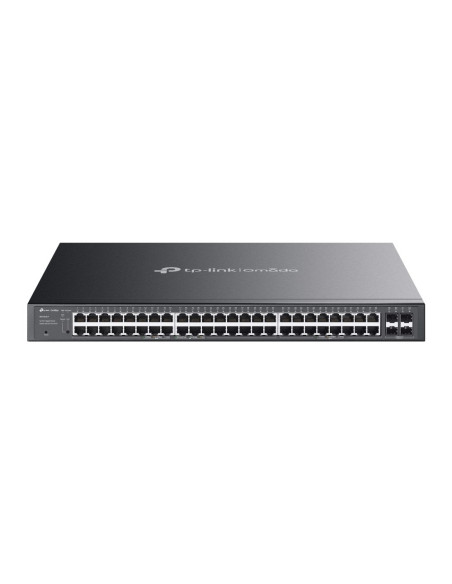 Tp-Link Omada Sg2452Lp Łącza Sieciowe Zarządzany L2/L2+ Gigabit Ethernet (10/100/1000) Obsługa Poe 1U Czarny