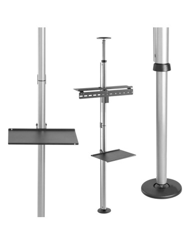 Techly Ica-Tr32 Uchwyt Do Telewizorów 177,8 Cm (70") Srebrny