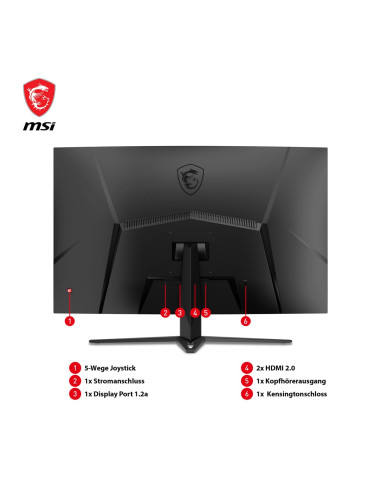 Msi Optix G27C4Xde 69Cm (27") Fhd
