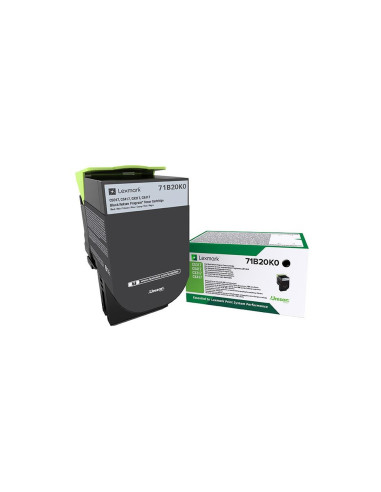 Lexmark 71B20K0 Kaseta Z Tonerem 1 Szt. Oryginalny Czarny