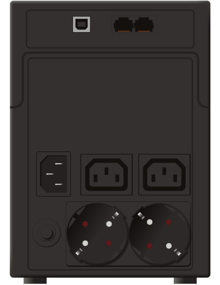 Powerwalker Vi 1200 Sh Schuko Technologia Line-Interactive 1,2 Kva 600 W 4 X Gniazdo Sieciowe