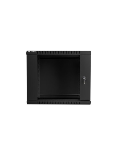 Szafa Jednosekcyjna Lanberg Wf01-6609-10B (9U  500Mm / 600Mm / 600 Mm  Wisząca  Szklane  19''  Kolor Czarny)